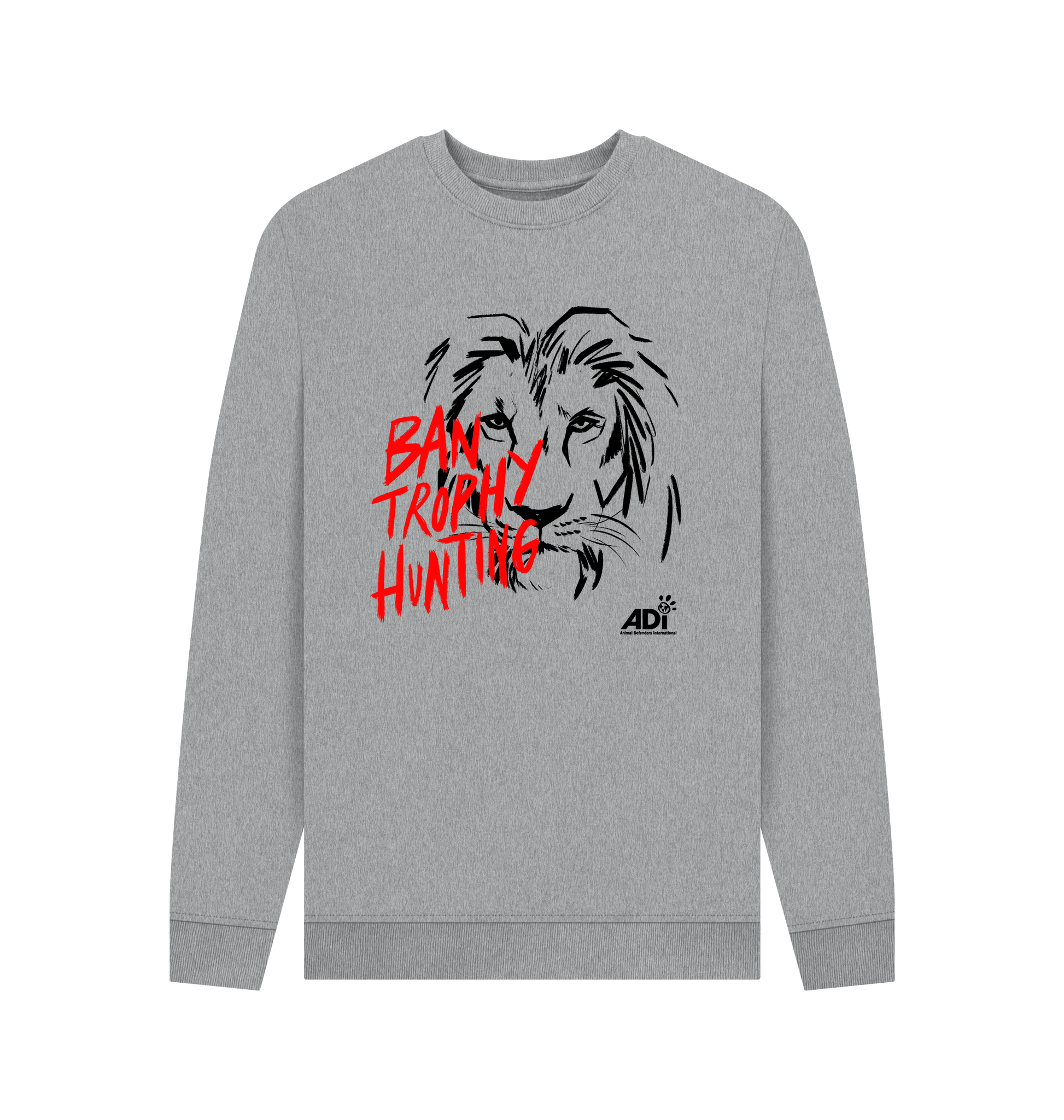 Light Heather Printed Sweater Front
