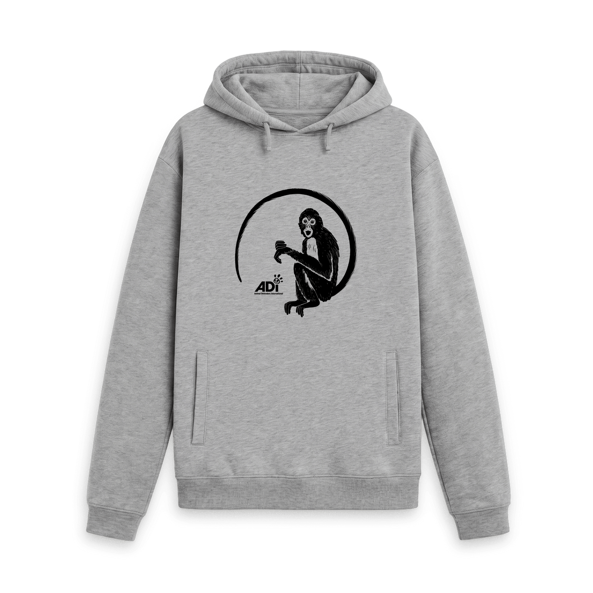 Light Heather Printed Hoody Front