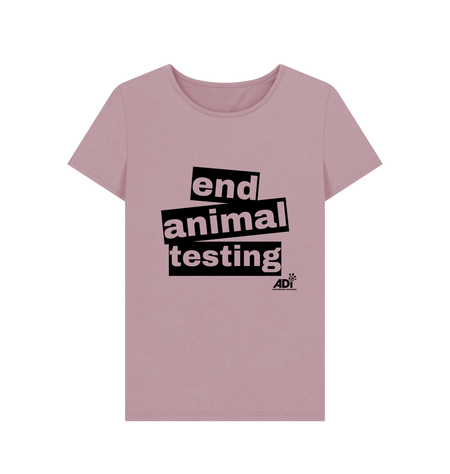 Mauve Printed T-shirt Front