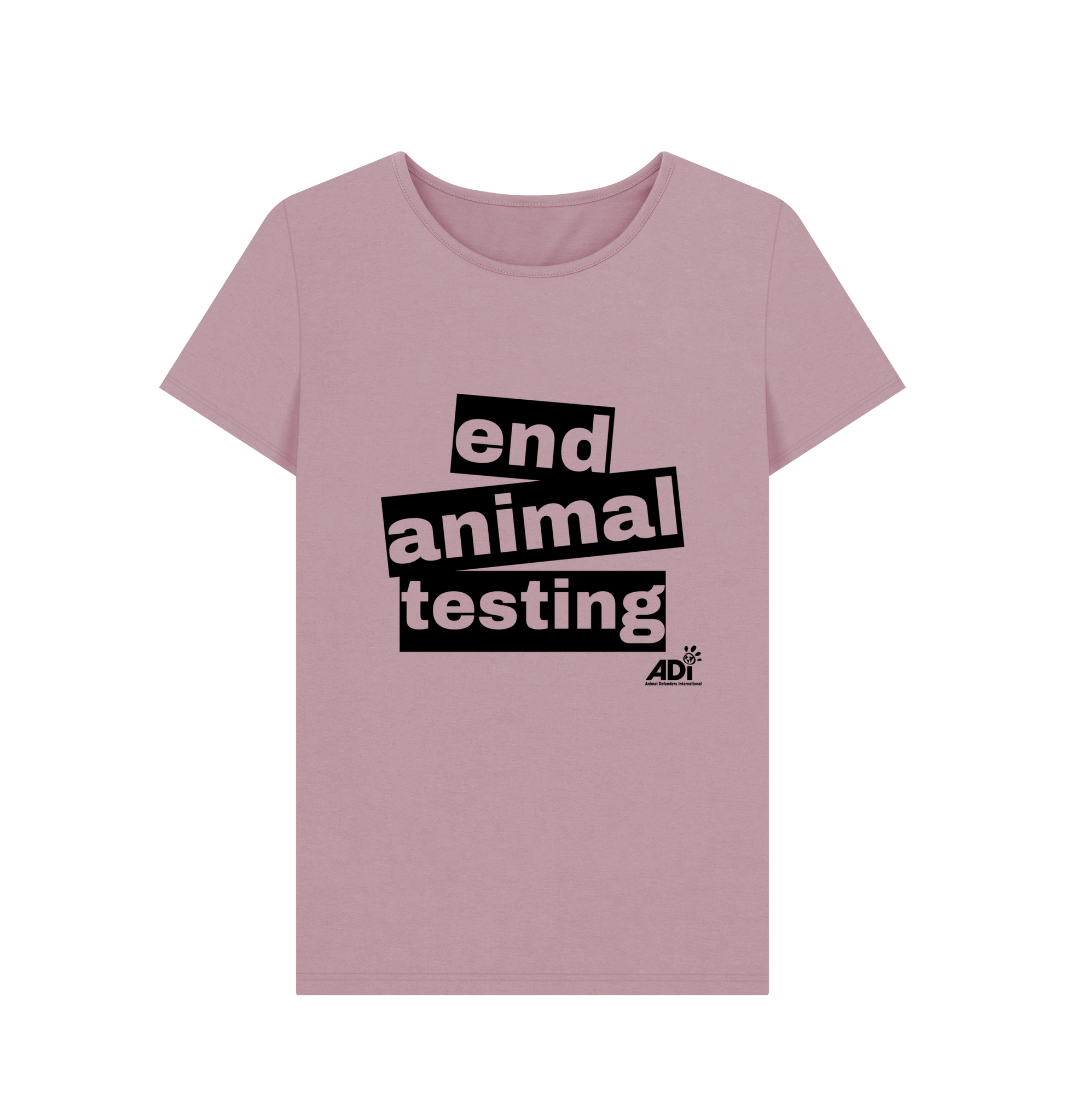 Mauve Printed T-shirt Front