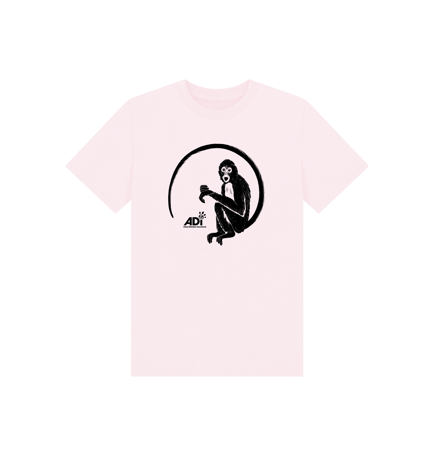 Pink Printed Kids T-Shirt Front