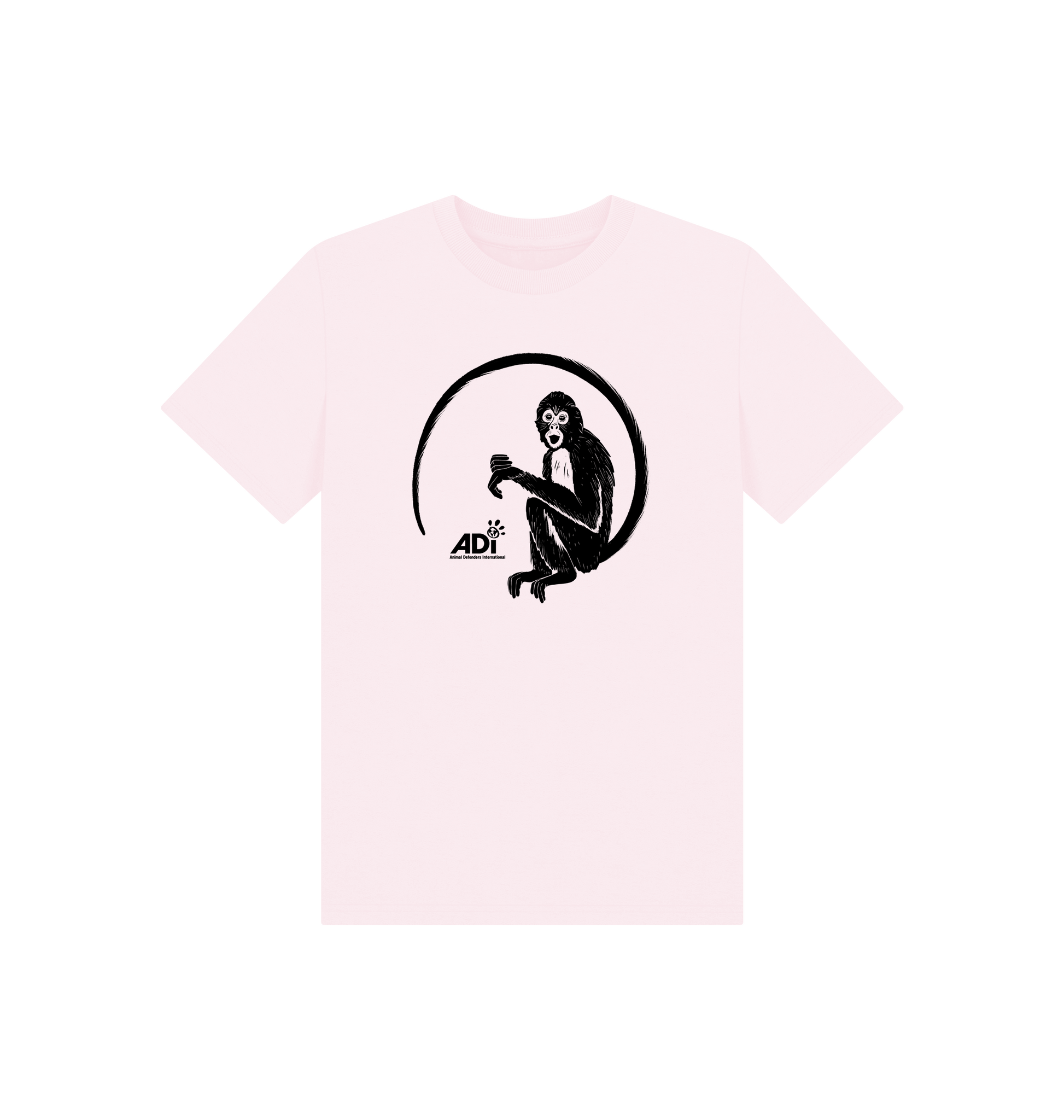 Pink Printed Kids T-Shirt Front