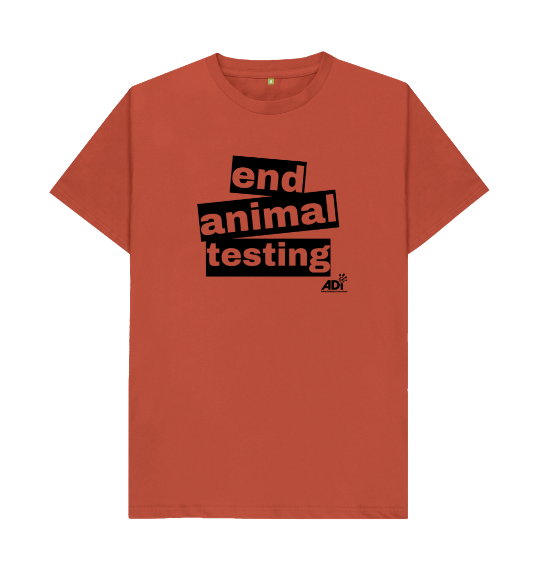 Rust End Animal Testing Men's T-Shirt