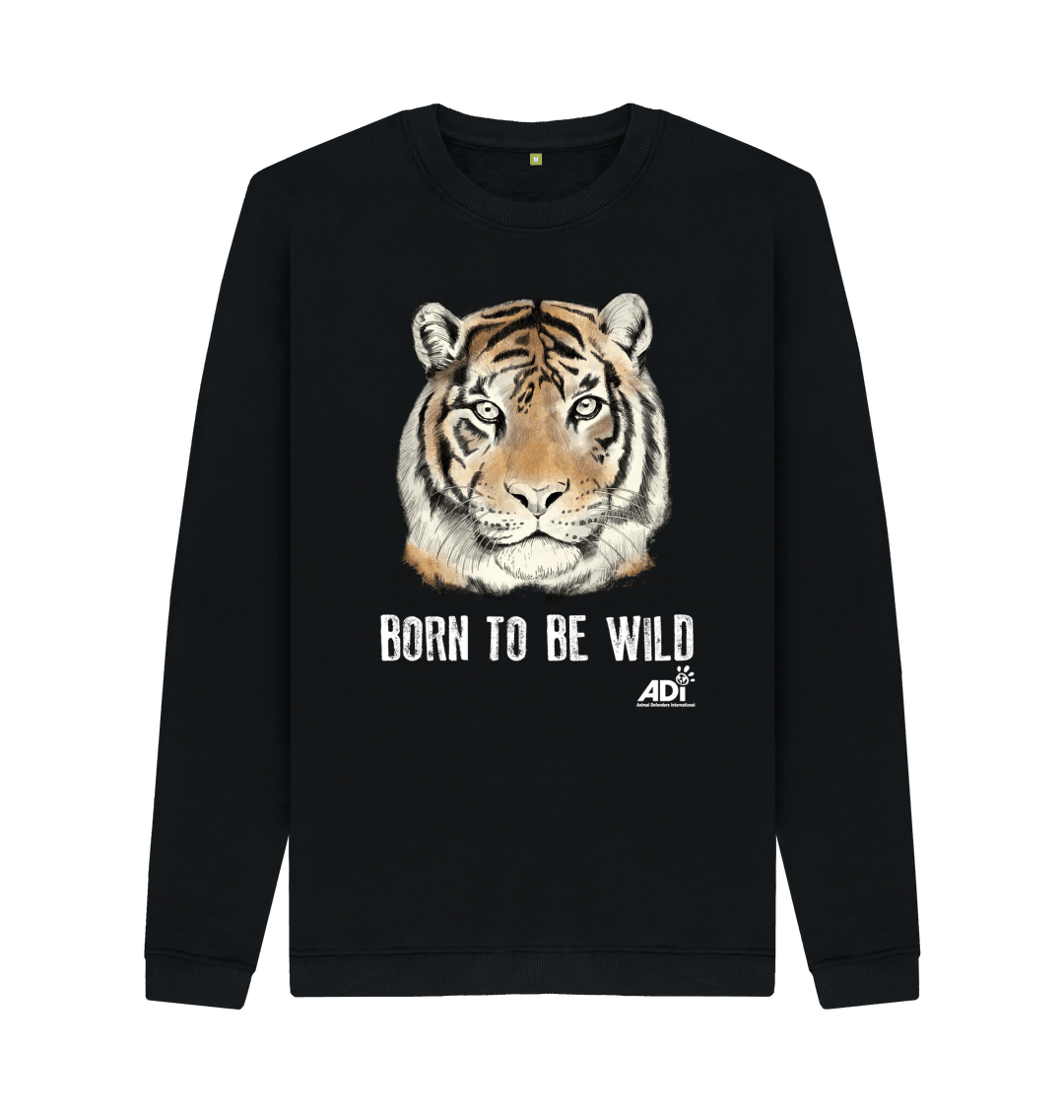 Black Born To Be Wild Dark Men\u2019s Sweatshirt