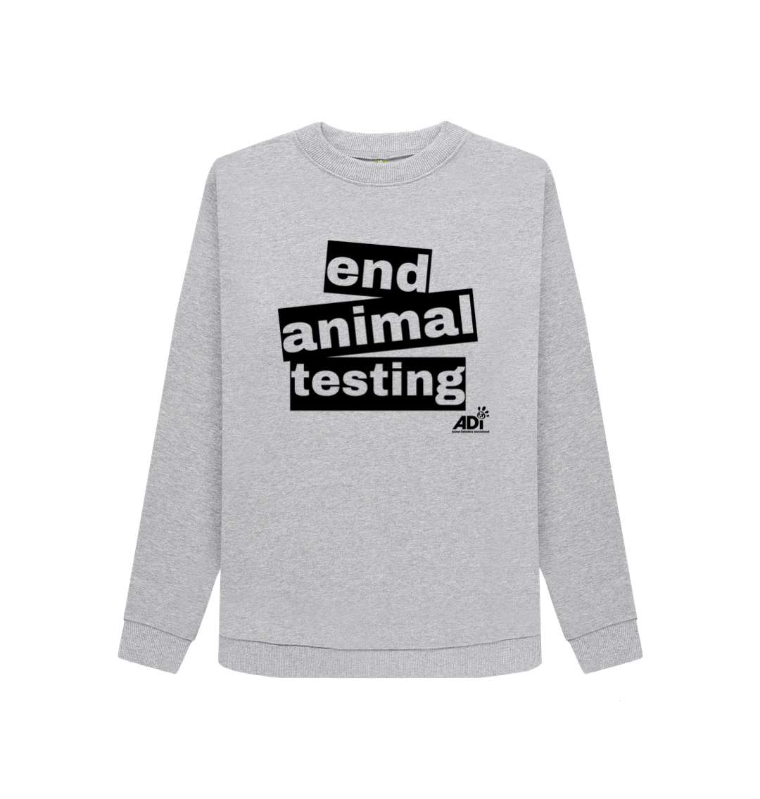 Light Heather End Animal Testing Women's Sweatshirt