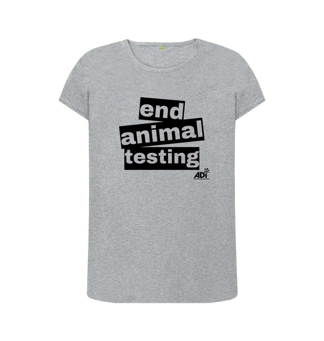 Athletic Grey End Animal Testing Women's Top