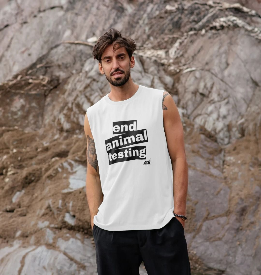 End Animal Testing Men's Tank Top