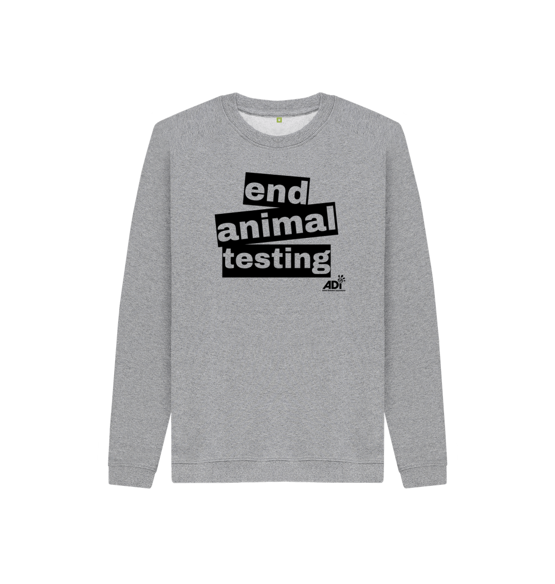 Athletic Grey End Animal Testing Kids Sweatshirt