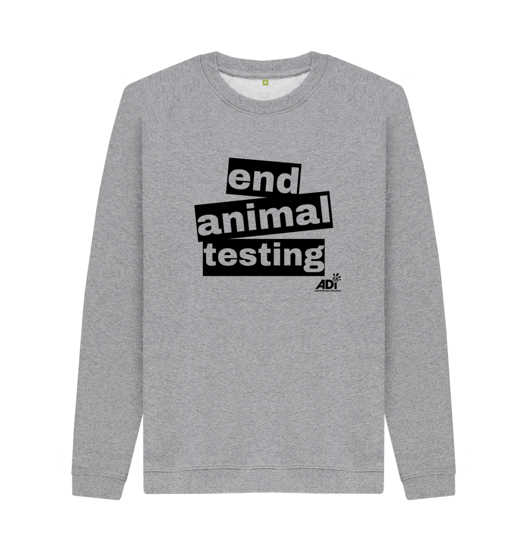 Light Heather End Animal Testing Men's Sweatshirt