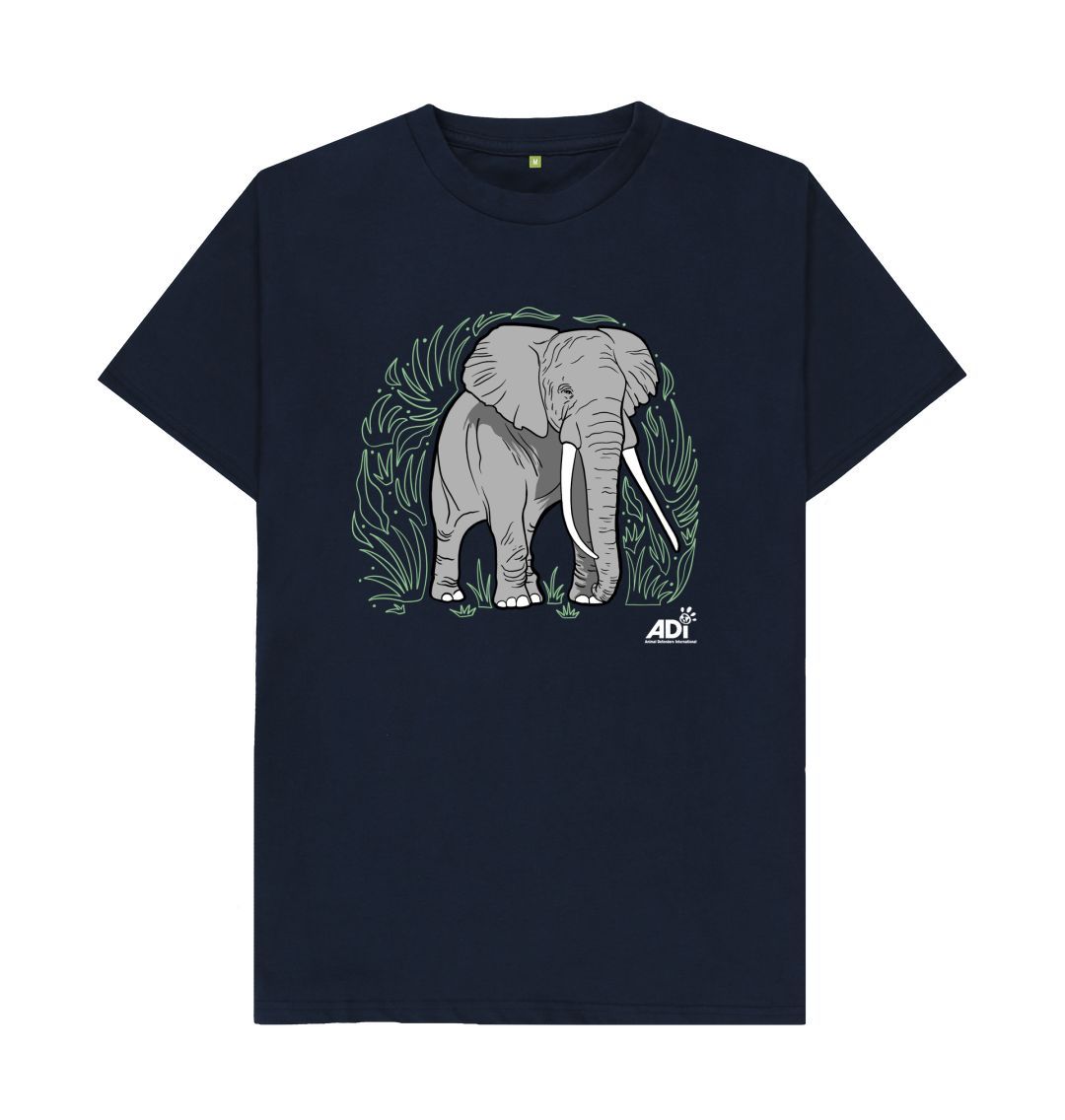 Navy Blue Elephant Men\u2019s T-shirt
