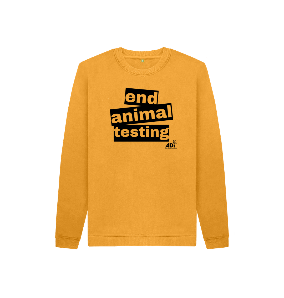 Mustard End Animal Testing Kids Sweatshirt