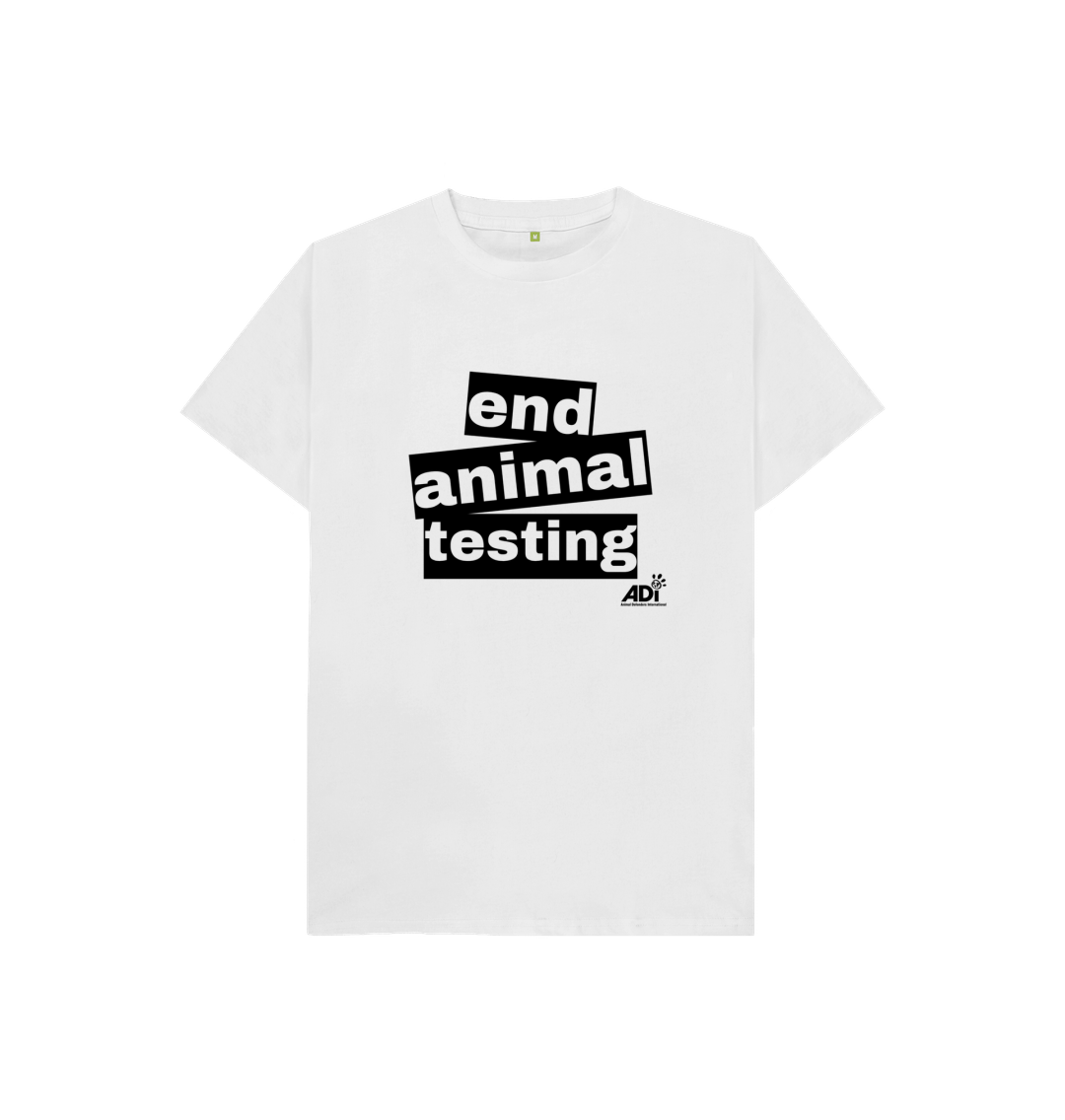 White End Animal Testing Kids T-shirt