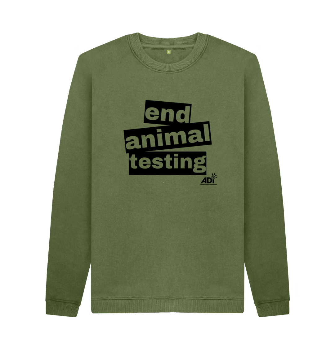 Khaki End Animal Testing Men's Sweatshirt