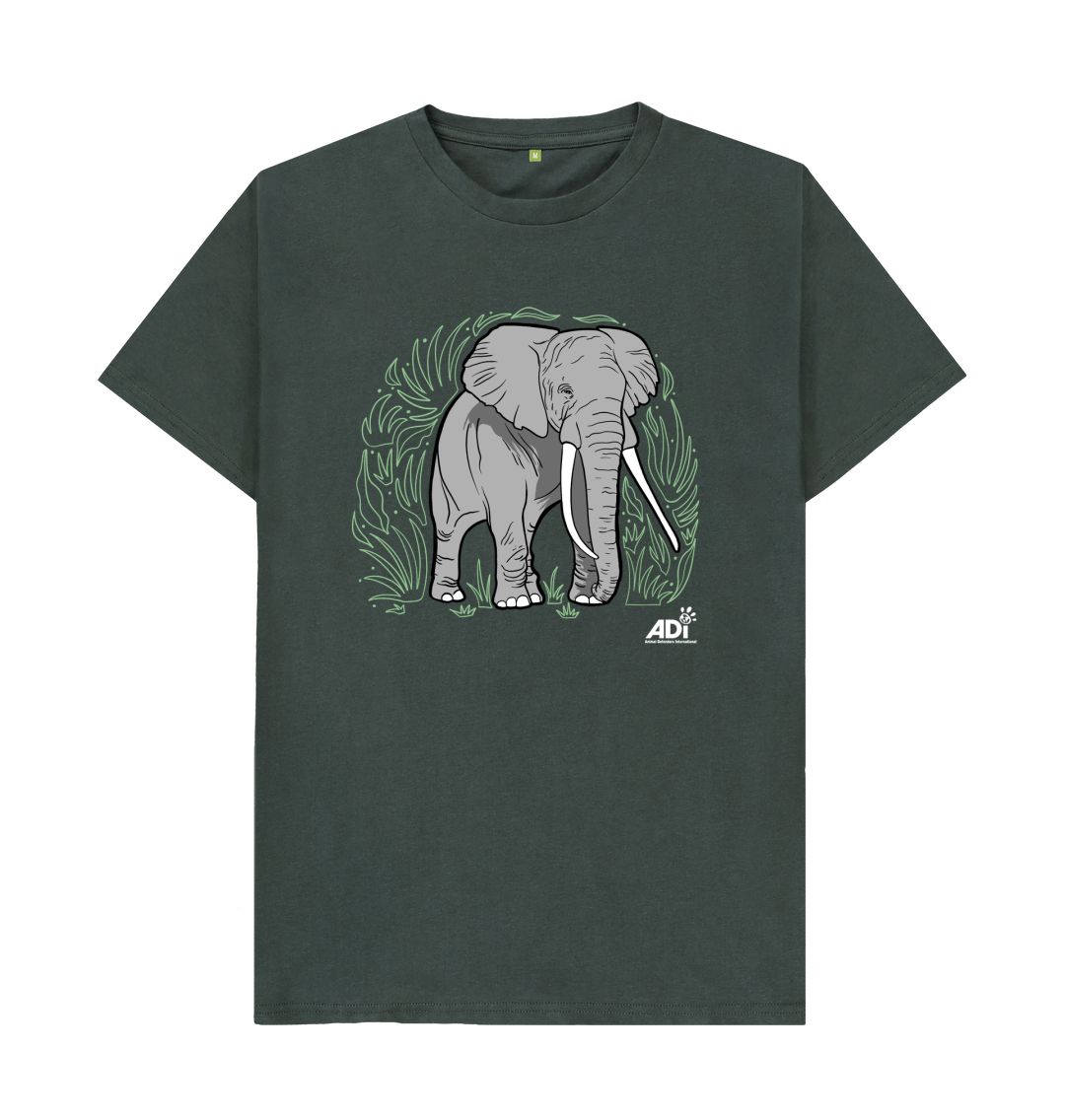 Dark Grey Elephant Men\u2019s T-shirt