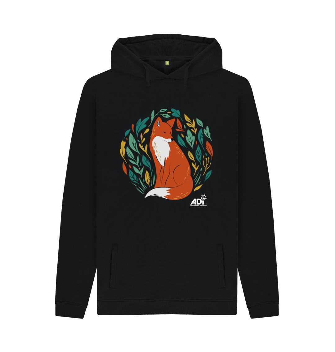 Black Autumn Fox Men\u2019s Hoody