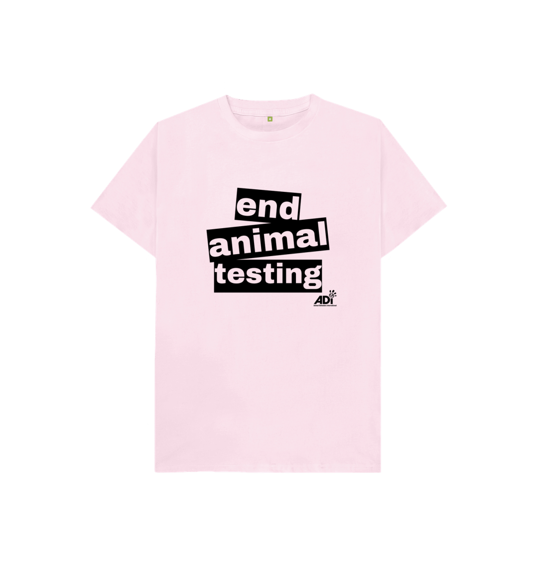 Pink End Animal Testing Kids T-shirt