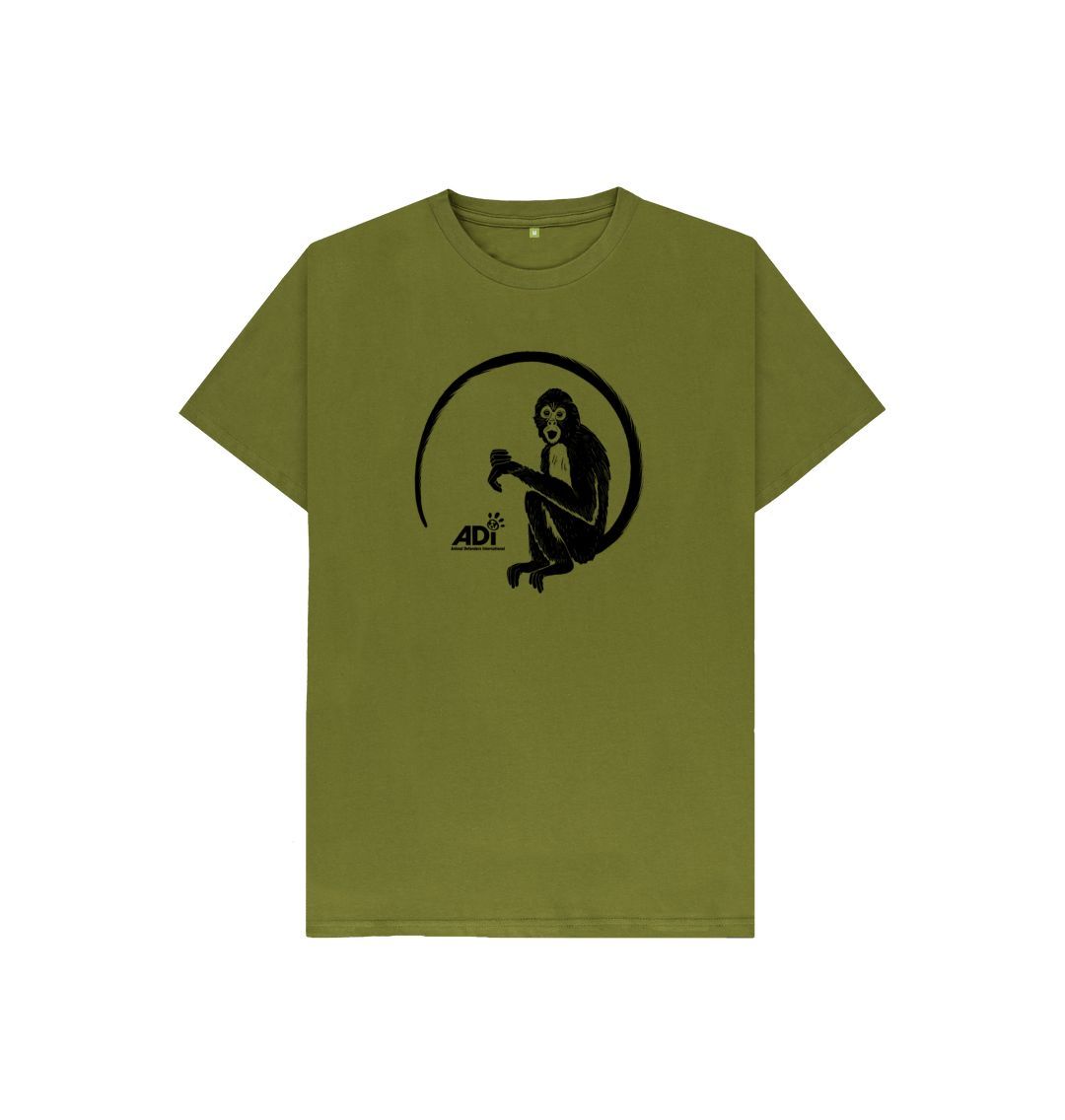 Moss Green Spider Monkey Kids T-shirt